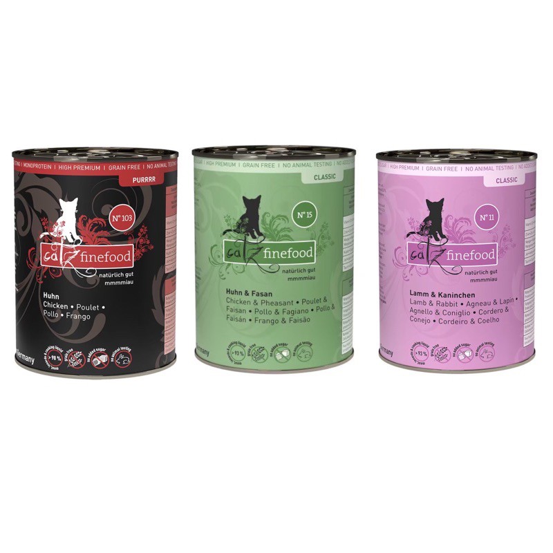 【A-530】🇩🇪德國 凱茲 Catz 經典美食家無榖主食罐 400g 純肉主食罐 單一純肉主食罐 貓主食罐 德罐 2罐入 !!下單告知客服規格!! (紅利54600點)