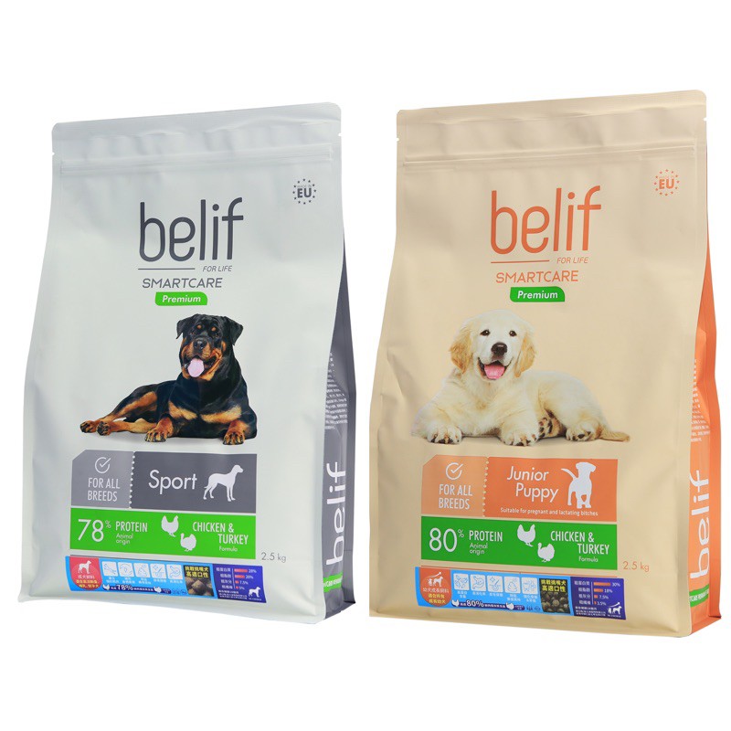 【A-604】比利夫 Belif 幼犬/成犬 18kg 狗狗飼料 立陶宛製 幼犬飼料 成犬飼料 狗乾糧 (紅利546000點)